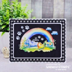 Whimsy Stamps Rainbow Bridge Cat Rub Ons Wsro-04 -Simon Says Stamp Whimsy Stamps Rainbow Bridge Cat Rub Ons wsro 04 paw prints