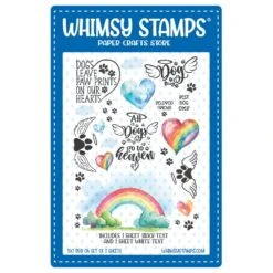 Whimsy Stamps Rainbow Bridge Dog Rub Ons Wsro-03
