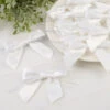 Various White Twist Tie Satin Bows Bow26101 -Simon Says Stamp White Twist Tie Satin Bows bow26101