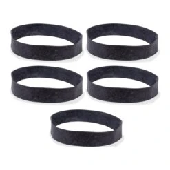 Various Wide Black Rubber Bands 5 Pack