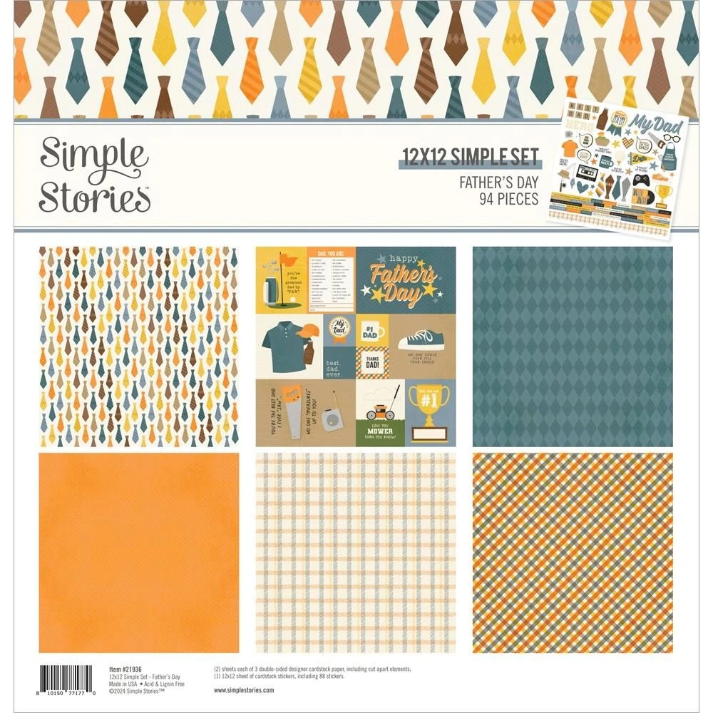 Simple Stories Father's Day 12 X 12 Collection Kit 21936* 3 Simple Stories Father's Day 12 X 12 Collection Kit 21936*