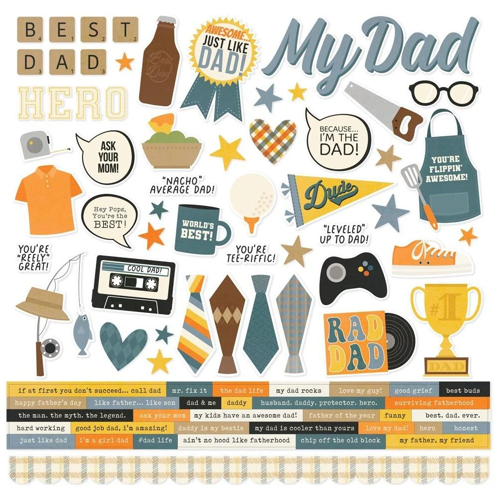 Simple Stories Father's Day 12 X 12 Collection Kit 21936* 7 Simple Stories Father's Day 12 X 12 Collection Kit 21936* - Image 5