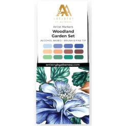 Altenew Woodland Garden Artist Alcohol Markers Set L Alt8365*