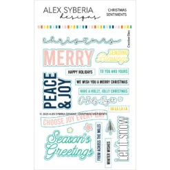 Alex Syberia Designs Christmas Sentiments Die Set Asdcd96*
