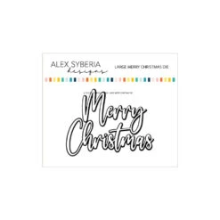 Alex Syberia Designs Large Merry Christmas Die Asdd101