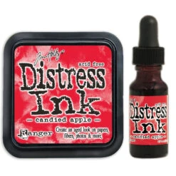 Tim Holtz Distress Candied Apple Ink Pad And Reinker Bundle Ranger