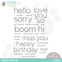 CZ Design Clear Stamps CLEAN LINE XL Cz265c