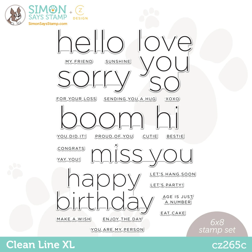 CZ Design Clear Stamps CLEAN LINE XL Cz265c 3 CZ Design Clear Stamps CLEAN LINE XL Cz265c