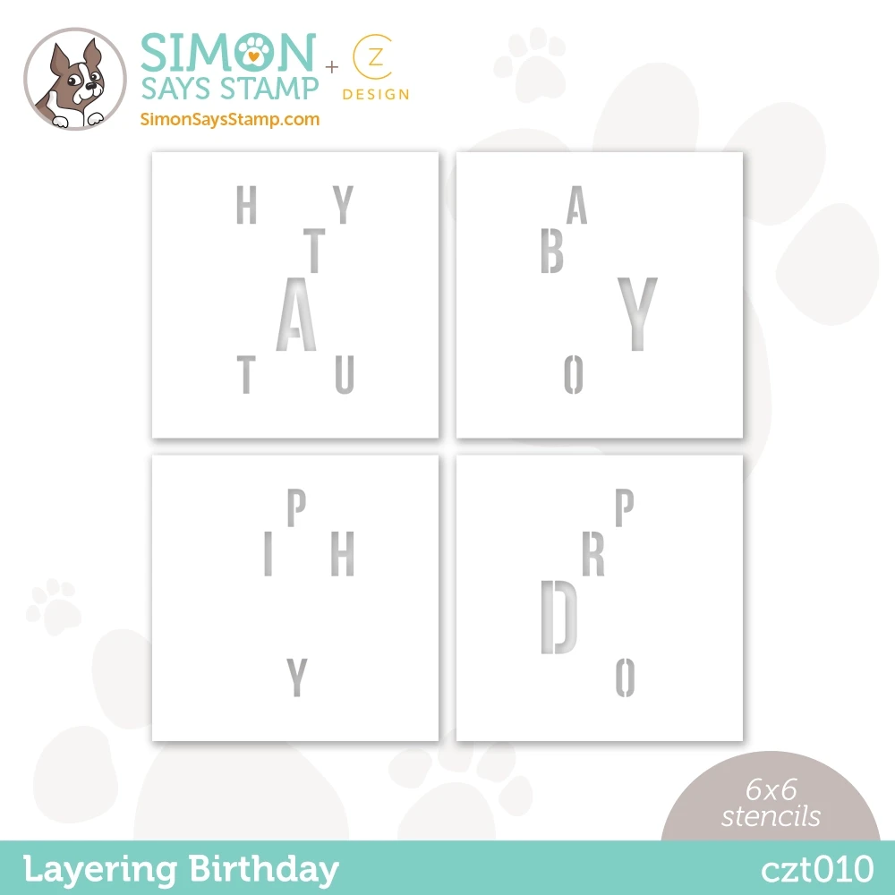 CZ Design Stencils Layering Birthday Czt010 Out Of This World 4 CZ Design Stencils Layering Birthday Czt010 Out Of This World - Image 2