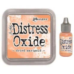 Tim Holtz Distress Dried Marigold Oxide Ink Pad And Reinker Bundle Ranger