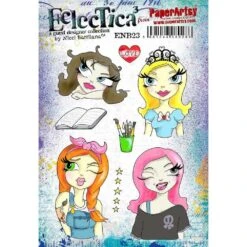 Paper Artsy E3 Nicci Battilana Cling Stamps Enb23*