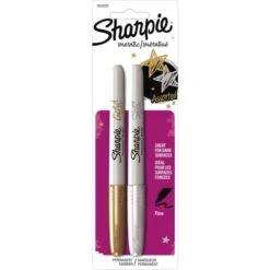 Various Sharpie Metallic Silver And Gold Fine Tip Permanent Markers 1829202