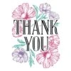 Spellbinders Thank You Blooms Registration Press Plates Bpr-001* -Simon Says Stamp eZohobDQ