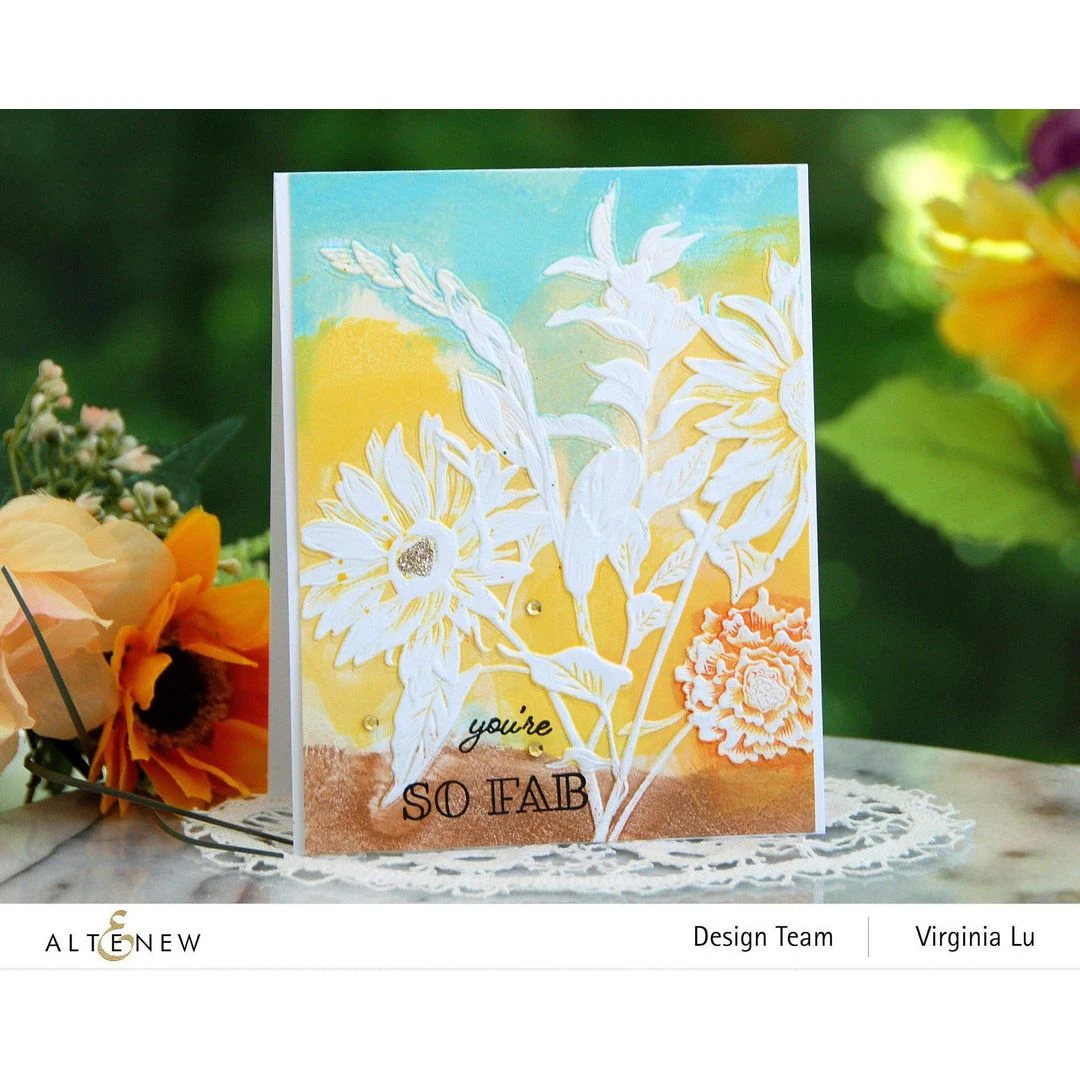 Altenew Pressed Flowers 3D Embossing Folder Alt6276* 5 Altenew Pressed Flowers 3D Embossing Folder Alt6276* - Image 3