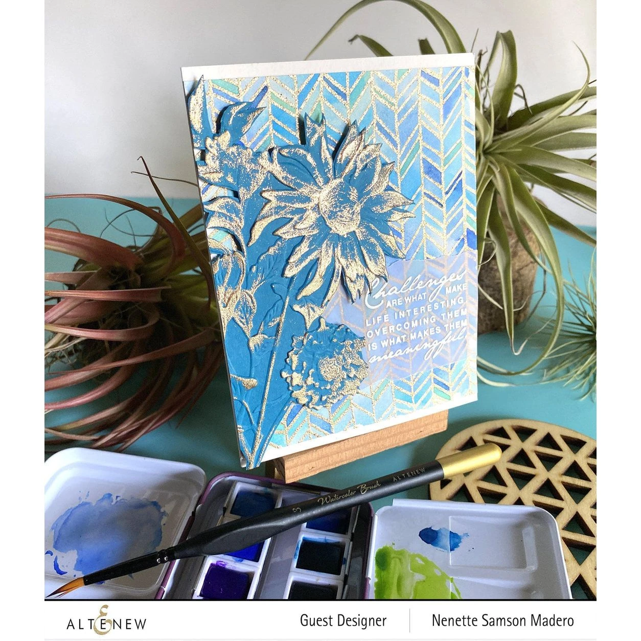 Altenew Pressed Flowers 3D Embossing Folder Alt6276* 4 Altenew Pressed Flowers 3D Embossing Folder Alt6276* - Image 2