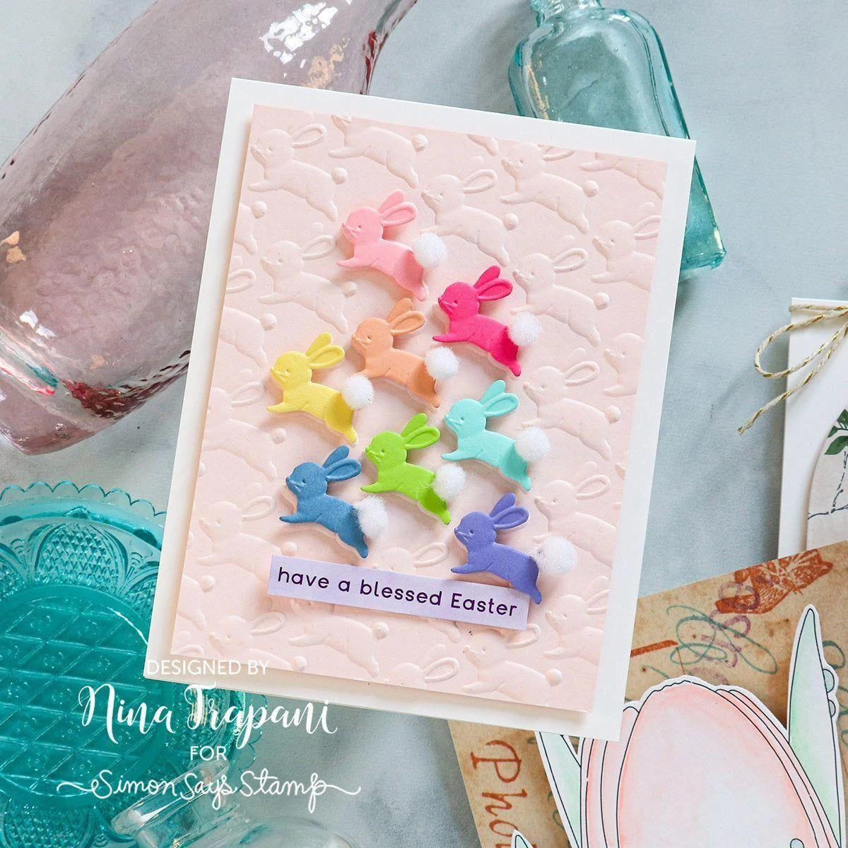 Simon Says Stamp Embossing Folder And Cutting Die Playful Bunny Sfd383 Be Bold 4 Simon Says Stamp Embossing Folder And Cutting Die Playful Bunny Sfd383 Be Bold - Image 2