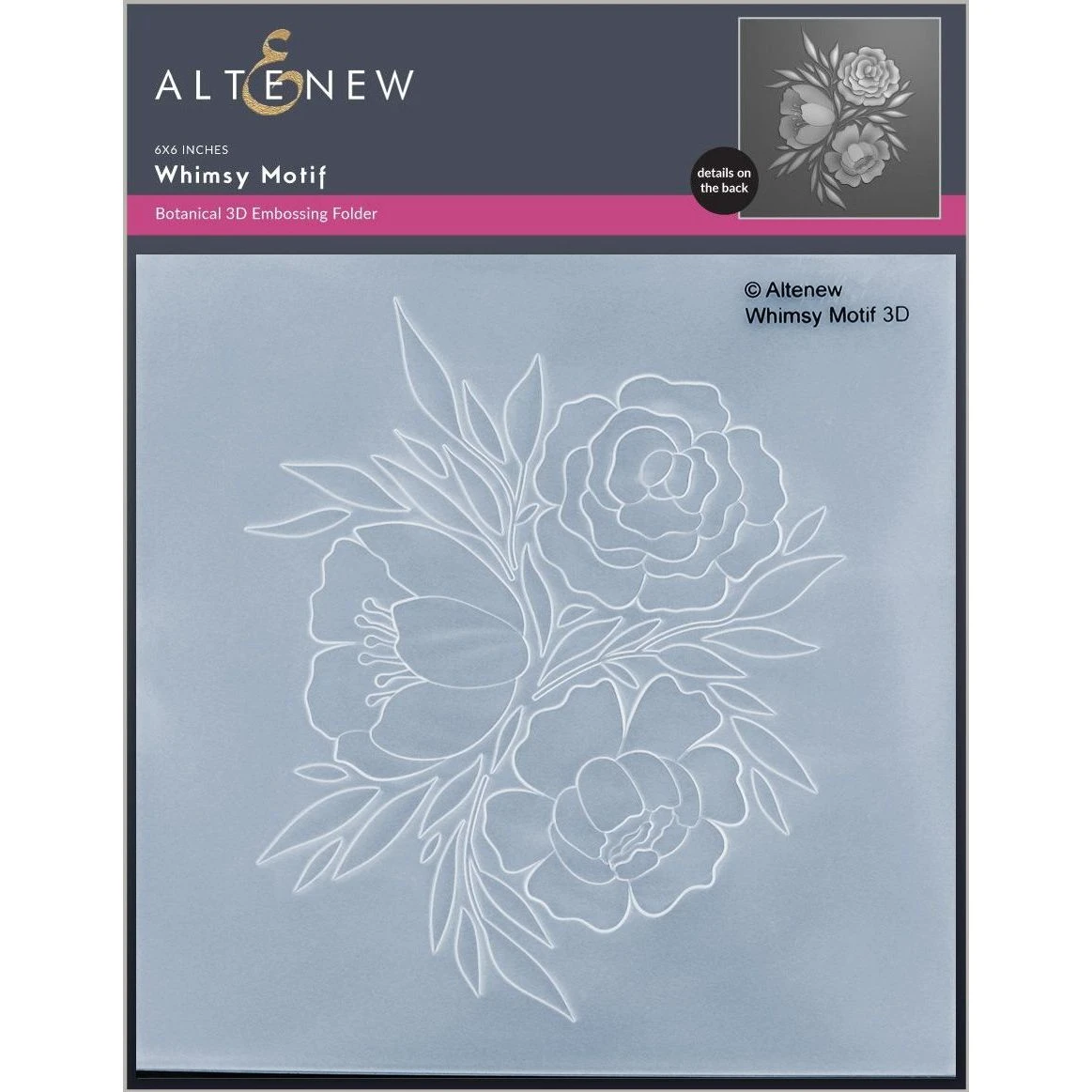 Altenew Whimsy Motif 3D Embossing Folder Alt8468 3 Altenew Whimsy Motif 3D Embossing Folder Alt8468