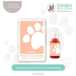 Simon Says Stamp Pawsitively Saturated Ink And Re-inker Set Peachy