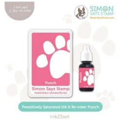 Simon Says Stamp Pawsitively Saturated Ink And Re-inker Set Punch