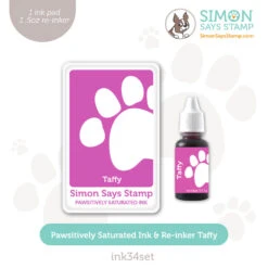 Simon Says Stamp Pawsitively Saturated Ink And Re-inker Set Taffy