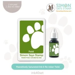 Simon Says Stamp Pawsitively Saturated Ink And Re-inker Set Field