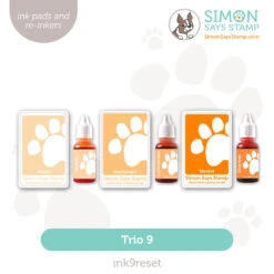 Simon Says Stamp Pawsitively Saturated Ink Trio 9 And Re-Inkers Ink9reset Friend Like You