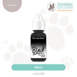 Simon Says Stamp Premium Dye Ink Re-inker Black Inkr008 STAMPtember