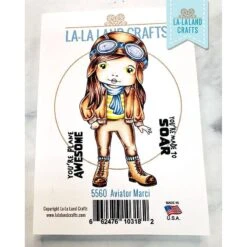La-La Land Crafts Aviator Marci Cling Stamp 5560*