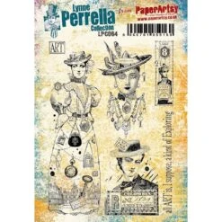 Paper Artsy Lynne Perrella 64 Cling Stamps Lpc064