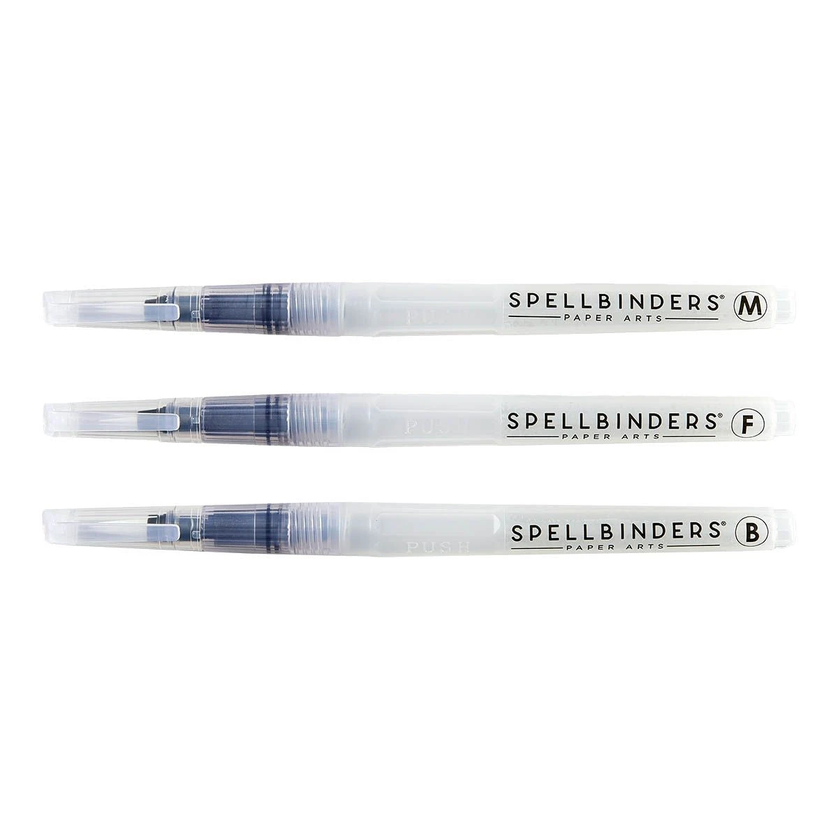 Spellbinders Water Brush Set 3 Pack T-061 3 Spellbinders Water Brush Set 3 Pack T-061