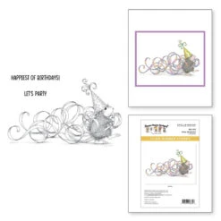 Spellbinders Party Streamers Cling Rubber Stamps Rsc-010* 7 Spellbinders Party Streamers Cling Rubber Stamps Rsc-010* -Simon Says Stamp oTVGTrJQ