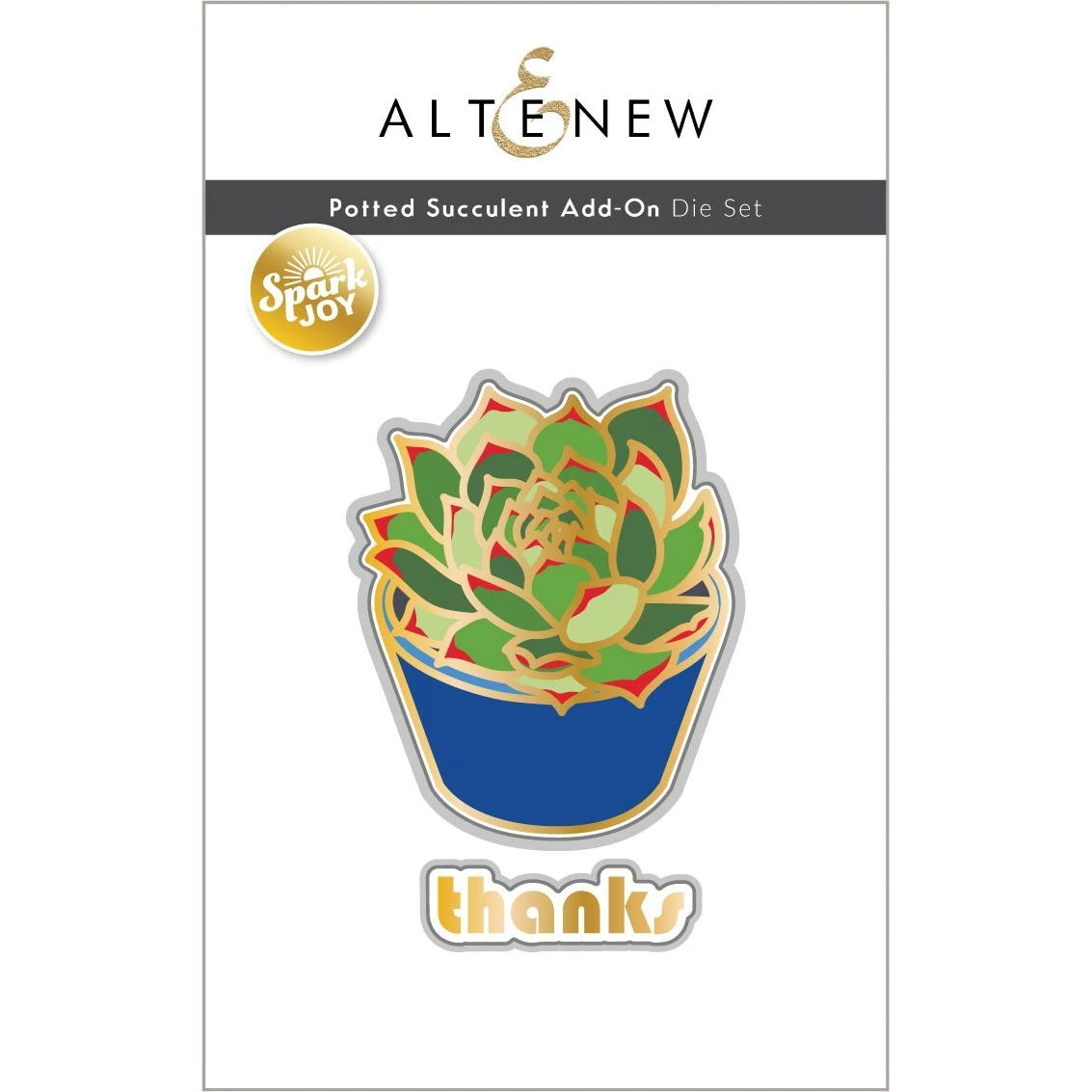 Altenew Spark Joy Potted Succulent Add-On Dies Alt7948die* 3 Altenew Spark Joy Potted Succulent Add-On Dies Alt7948die*