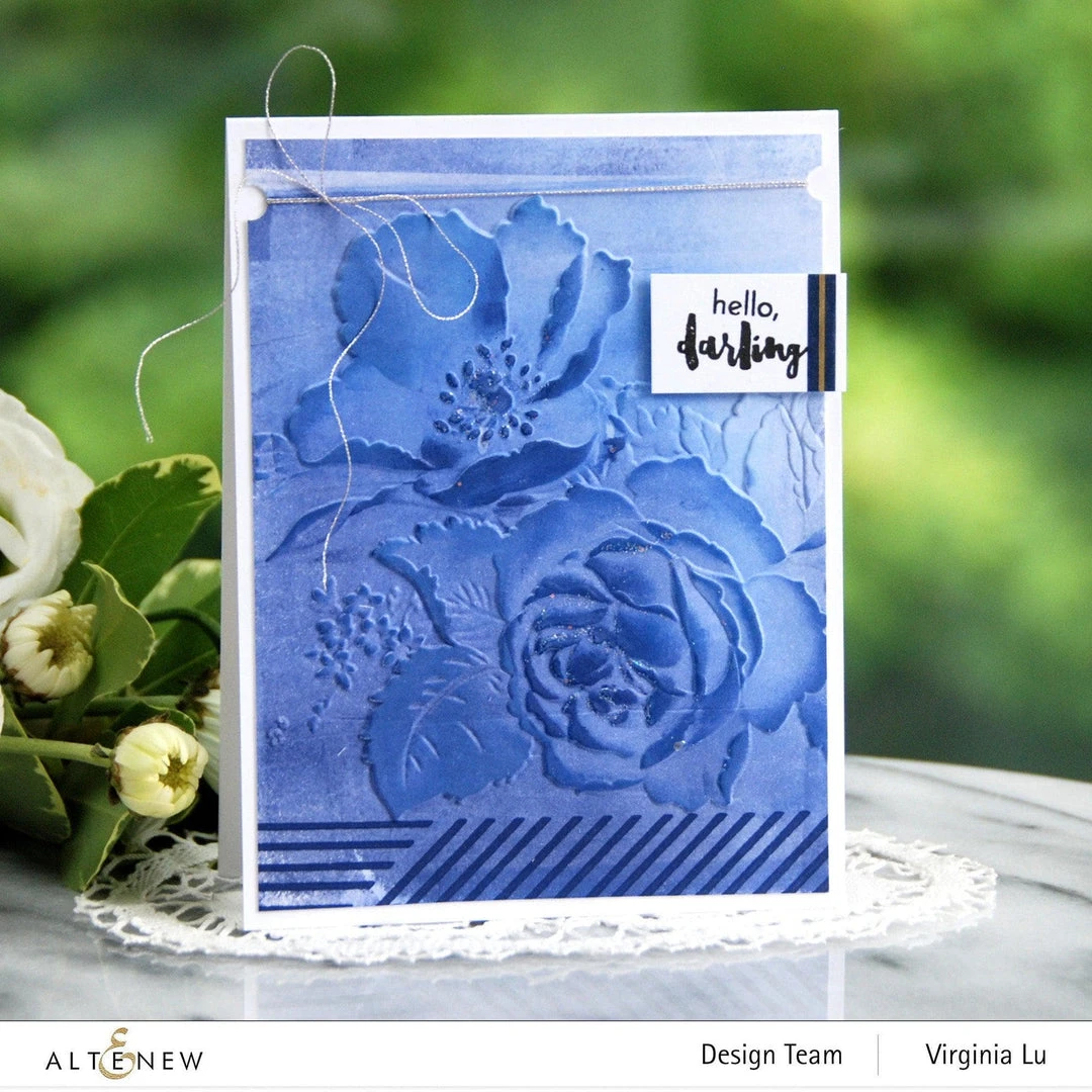 Altenew Rose Bouquet 3D Embossing Folder Alt6330 4 Altenew Rose Bouquet 3D Embossing Folder Alt6330 - Image 2