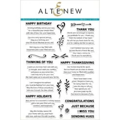 Altenew Beautiful Inside Clear Stamp Set Alt1760