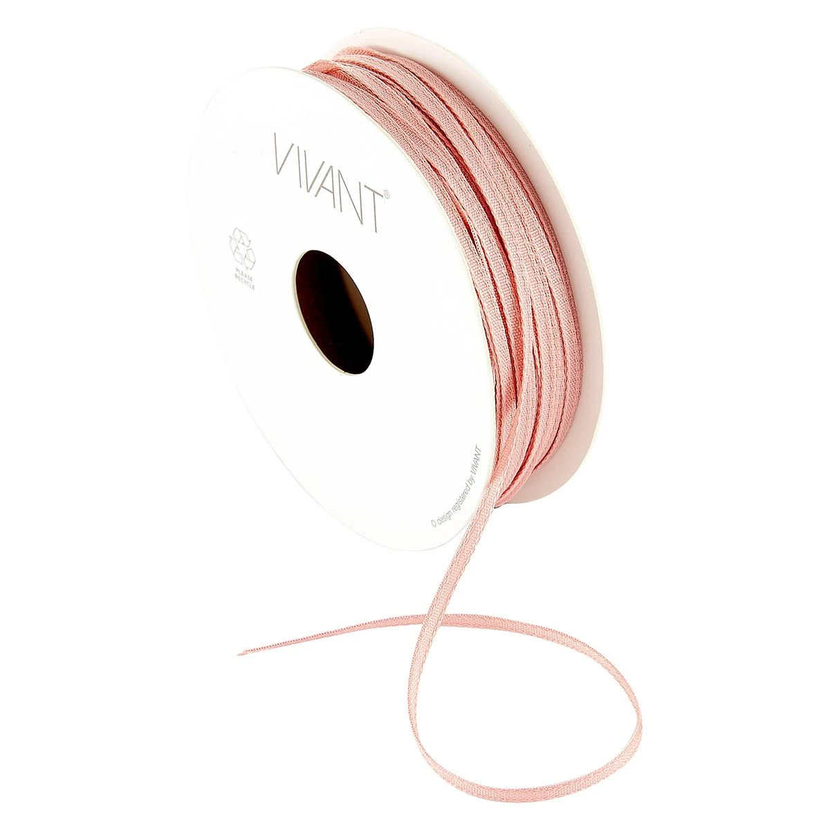 Vivant Texture Marble Rose Narrow Ribbon 21.87 Yards 2015.2003.12 3 Vivant Texture Marble Rose Narrow Ribbon 21.87 Yards 2015.2003.12