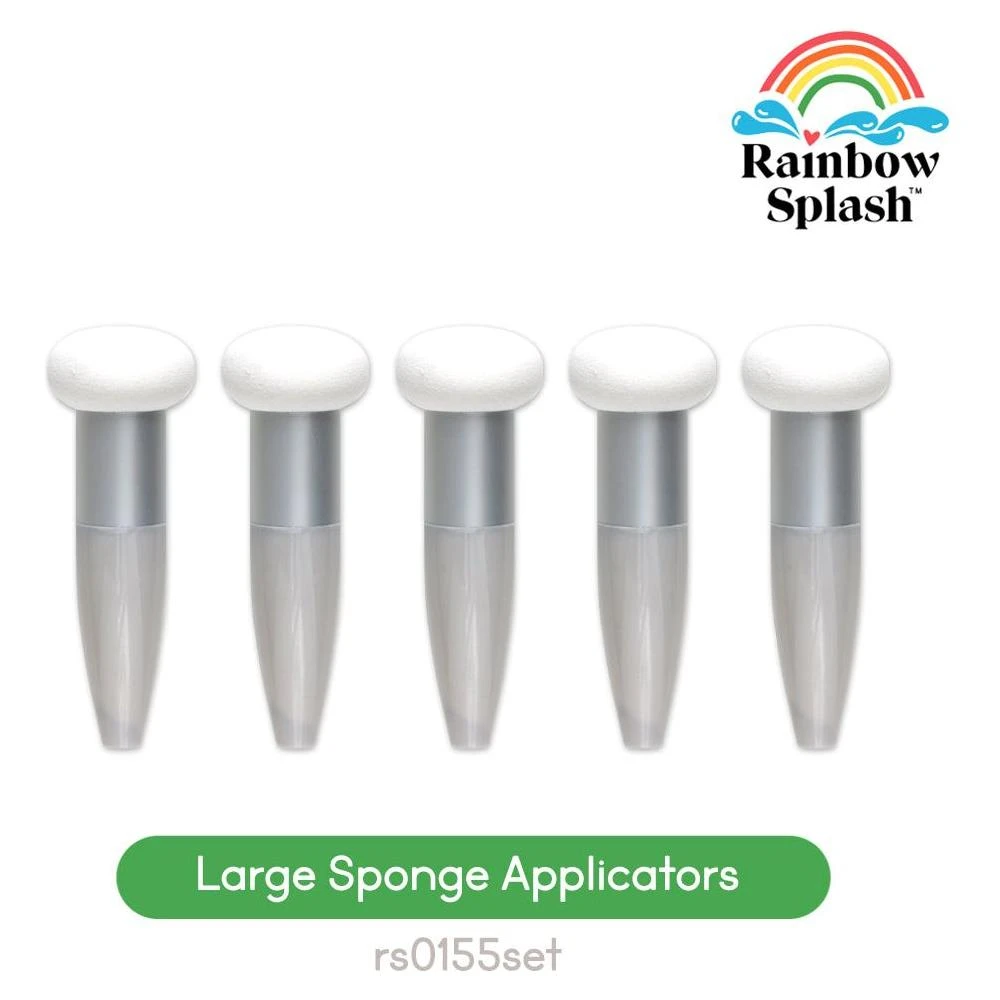 Rainbow Splash Large Sponge Applicators Bundle Of 5 Rs0155set 3 Rainbow Splash Large Sponge Applicators Bundle Of 5 Rs0155set