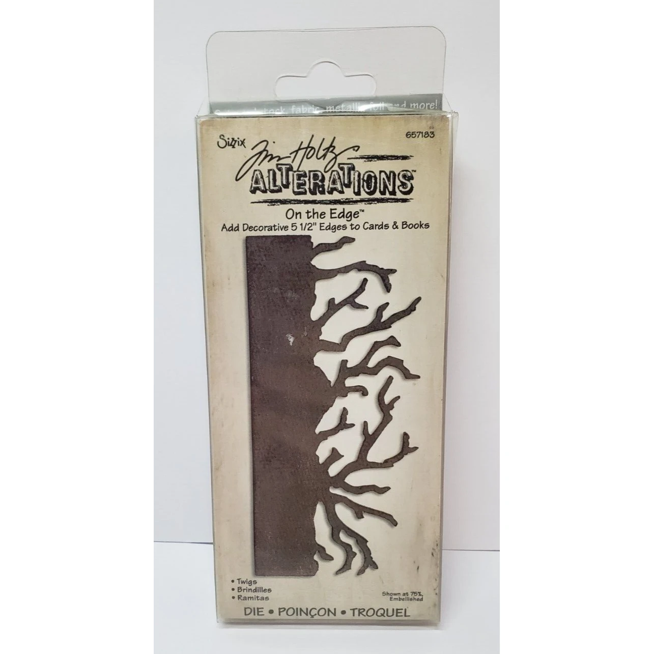 *Tim Holtz Sizzix Die TWIGS On The Edge Alterations 657183 3 *Tim Holtz Sizzix Die TWIGS On The Edge Alterations 657183