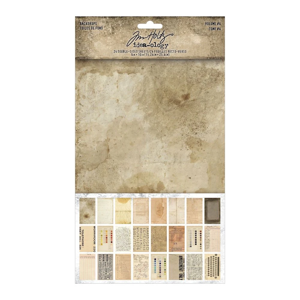 Tim Holtz Idea-ology Backdrops Volume 4 Th94308 3 Tim Holtz Idea-ology Backdrops Volume 4 Th94308