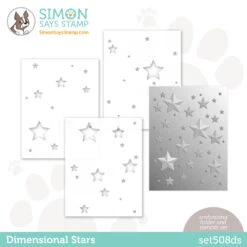 Simon Says Stamp Embossing Folder And Stencils Dimensional Stars