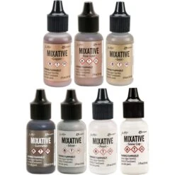 Tim Holtz Alcohol Ink Mixative Bundle Of 7 Ranger