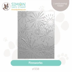 Simon Says Stamp Embossing Folder Fireworks Sf338 Season Of Wonder