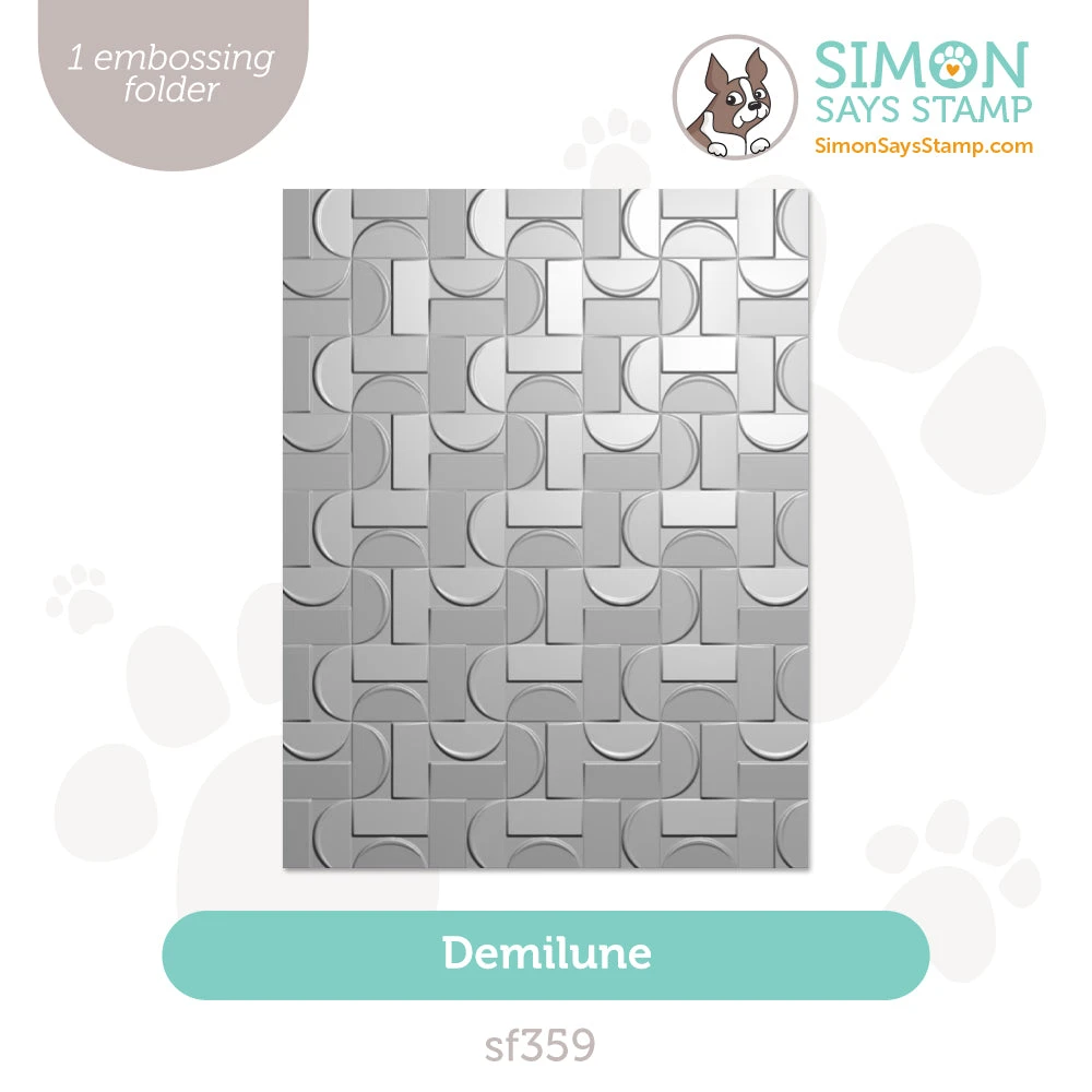 Simon Says Stamp Embossing Folder Demilune Sf359 3 Simon Says Stamp Embossing Folder Demilune Sf359