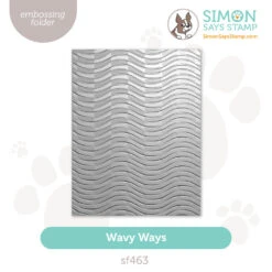 Simon Says Stamp Embossing Folder Wavy Ways Sf463 Favorite Things