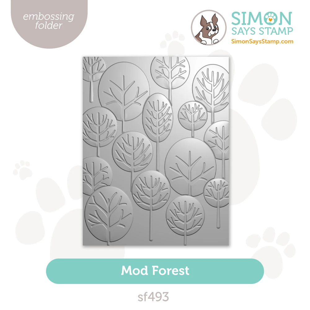 Simon Says Stamp Embossing Folder Mod Forest Sf493 STAMPtember 3 Simon Says Stamp Embossing Folder Mod Forest Sf493 STAMPtember