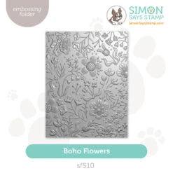Simon Says Stamp Embossing Folder Boho Flowers Sf510 STAMPtember