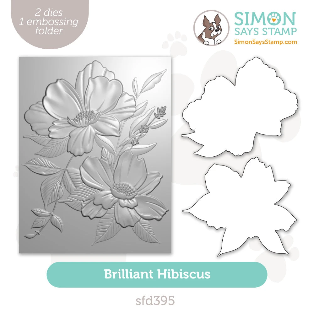 Simon Says Stamp Embossing Folder And Cutting Dies Brilliant Hibiscus Sfd395 Sunny Vibes 3 Simon Says Stamp Embossing Folder And Cutting Dies Brilliant Hibiscus Sfd395 Sunny Vibes