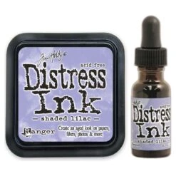 Tim Holtz Distress Shaded Lilac Ink Pad And Reinker Bundle Ranger