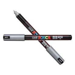 Uni POSCA Silver Extra Fine Metal Tip Paint Marker Pc-1mrs