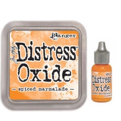 Tim Holtz Distress Spiced Marmalade Oxide Ink Pad And Reinker Bundle Ranger