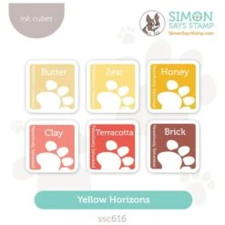 Simon Says Stamp Pawsitively Saturated Ink Cubes Yellow Horizons Ssc616